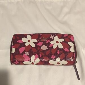 Kate Spade Jackson Forest Floral Print Continental Wallet
